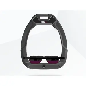 Ασφαλή σιδερένια αναβάτη Flat Grip Ανθρακί/Μαύρο/Βυσσινί Flex-On Safe-On image-0