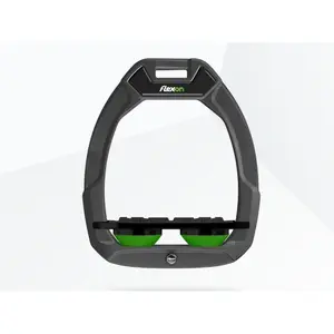 Πλατιά Grip Ανθρακί/Μαύρο/Πράσινο Ασφαλή Στίβες Ιππασίας Flex-On Safe-On image-0