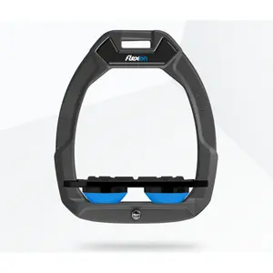 Αναβάτες ασφαλείας ιππασίας Flat Grip Γκρι/Μαύρο/Μπλε Flex-On Safe-On image-0