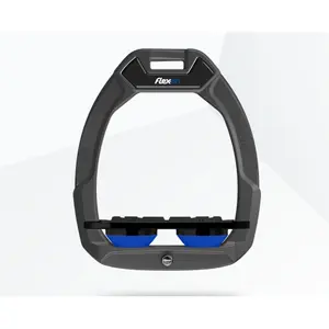 Αναβάτες ασφαλείας ιππασίας Flat Grip Γκρι/Μαύρο/Μπλε Flex-On Safe-On image-0