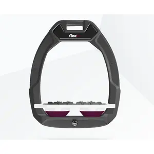 Ασφάλειες ιππασίας Flat Ultra Grip Γκρι/Λευκό/Βυσσινί Flex-On Safe-On image-0