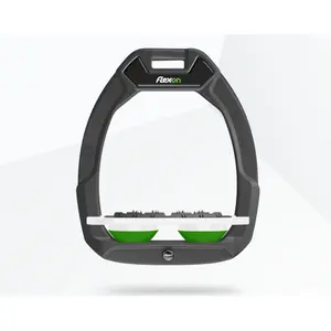Πλατιά Ασφάλειας Ιππασίας Σταυρωτό Ultra Grip Ανθρακί/Λευκό/Πράσινο Flex-On Safe-On image-0