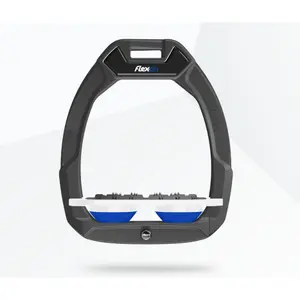 Ασφάλειες ιππασίας Plat Ultra Grip Σκούρο Γκρι/Λευκό/Μπλε Flex-On Safe-On image-0