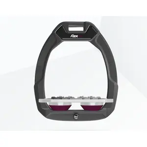 Πλατύς ασφαλείας ιππασίας Ultra Grip Ανθρακί/Γκρίζο/Βαθύ Μωβ Flex-On Safe-On image-0