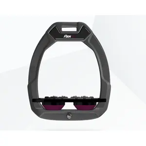 Ασφάλειες ιππασίας Flat Ultra Grip Γκρι/Μαύρο/Βαθύ Μωβ Flex-On Safe-On image-0