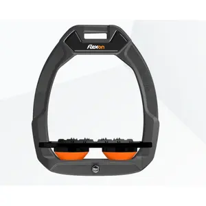 Πλατιά Σαπουνάκια Ασφαλείας Ιππασίας Ultra Grip Ανθρακί/Μαύρο/Πορτοκαλί Flex-On Safe-On image-0