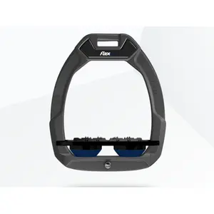 Σέλες ασφαλείας ιππασίας Plat Ultra Grip Ανθρακί/Μαύρο/Θαλασσί Flex-On Safe-On image-0