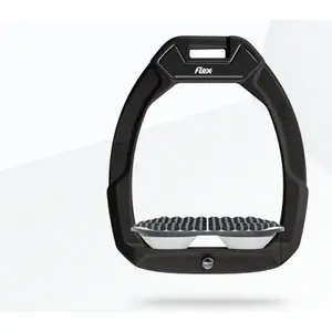 Étriers de sécurité d’équitation Endurance Noir/ Gris/Blanc Flex-On Safe-On image-0