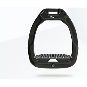 Étriers de sécurité d’équitation Endurance Noir/ Gris/Noir Flex-On Safe-On image-0