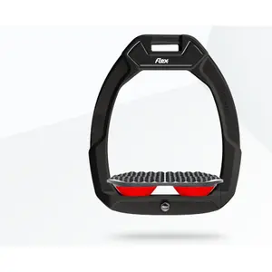 Άκρες ασφαλείας ιππασίας Endurance Μαύρο/Γκρι/Κόκκινο Flex-On Safe-On image-0