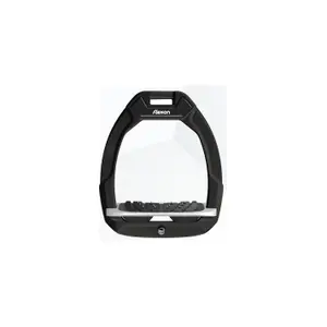 Πετάλια ασφαλείας ιππασίας Κεκλιμένα Ultra Grip Μαύρο/Γκρι/Μαύρο Flex-On Safe-On image-0