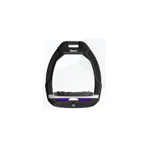 Ασφαλή σφήνα ιππασίας Με κλίση Ultra Grip Μαύρο/Γκρι/Βιολετί Flex-On Safe-On image-0
