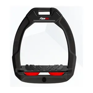 Ασφάλεια ιππασίας Στήριγμα Με κλίση Ultra Grip Μαύρο/Μαύρο/Κόκκινο Flex-On Safe-On image-0