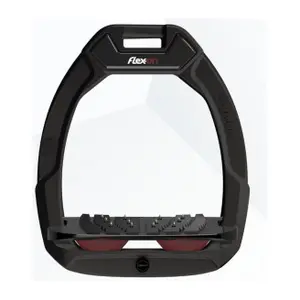 Étriers de sécurité d’équitation Incliné Ultra Grip Noir/Noir/Bordeaux Flex-On Safe-On image-0