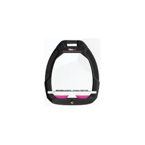 Ασφάλεια ιππασίας Πλάκα Grip Μαύρο/Λευκό/Ροζ Flex-On Safe-On image-0