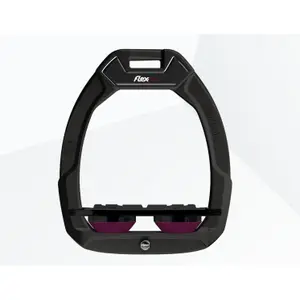 Πλατφόρμες ασφαλείας ιππασίας Plat Grip Μαύρες/Μαύρες/Πουτσιές Flex-On Safe-On image-0