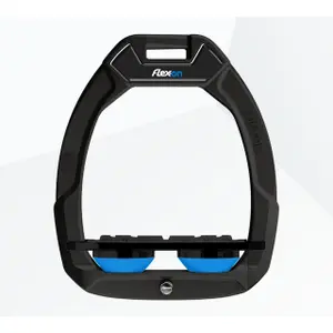 Πλαϊνά στήρηξης ιππασίας Plat Grip Μαύρο/Μαύρο/Μπλε Flex-On Safe-On image-0