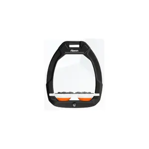 Πλατιά Στελέχη Ασφαλείας Ιππασίας Ultra Grip Μαύρο/Λευκό/Κίτρινο Flex-On Safe-On image-0