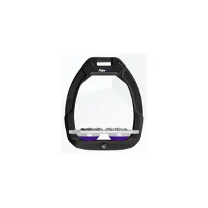 Σέλες ασφαλείας ιππασίας Plat Ultra Grip Μαύρο/Γκρι/Μωβ Flex-On Safe-On image-0