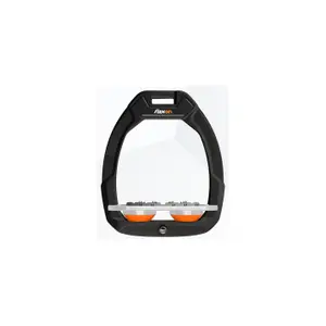 Πλατιά ασφαλή σαμάρια ιππασίας Ultra Grip Μαύρο/Γκρι/Πορτοκαλί Flex-On Safe-On image-0