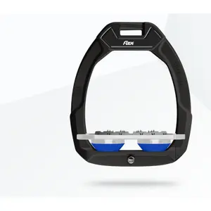 Ασφάλειες ιππασίας Plat Ultra Grip Μαύρο/Γκρι/Μπλε Flex-On Safe-On image-0