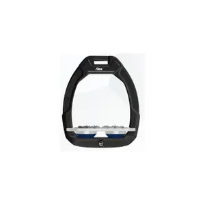 Επιγονατίδες ασφαλείας ιππασίας Flat Ultra Grip Μαύρο/Γκρι/Μπλε Flex-On Safe-On image-0