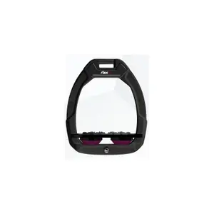 Étriers de sécurité d’équitation Plat Ultra Grip Noir/Noir/Prune Flex-On Safe-On