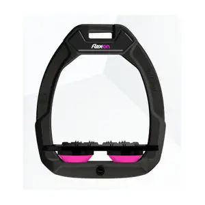 Ορθοπεδικά στίβος ασφάλειας ιππασίας Flat Ultra Grip Μαύρο/Μαύρο/Ροζ Flex-On Safe-On image-0