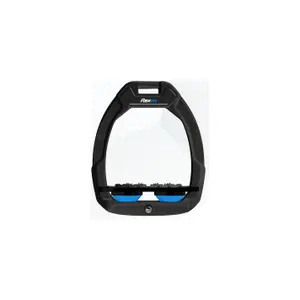 Σέλας ασφαλείας Ιππασίας Flat Ultra Grip Μαύρο/Μαύρο/Μπλε Flex-On Safe-On image-0