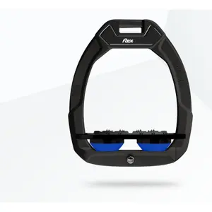Σέλας ασφαλείας Ιππασίας Flat Ultra Grip Μαύρο/Μαύρο/Μπλε Flex-On Safe-On image-0