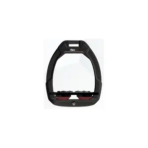 Ασφάλεια ιππασίας Σέλκον Πλατύ Ultra Grip Μαύρο/Μαύρο/Μπορντώ Flex-On Safe-On image-0