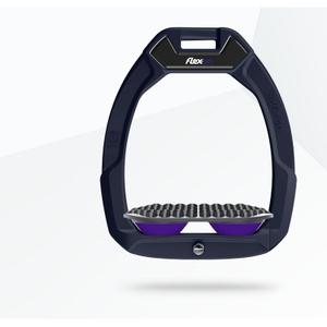 Étriers de sécurité d’équitation Endurance Marron/Gris/Violet Flex-On Safe-On image-0