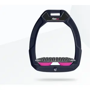 Étriers de sécurité d’équitation Endurance Marron/Gris/Rose Flex-On Safe-On image-0