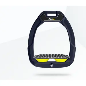 Étriers de sécurité d’équitation Endurance Marron/Gris/Jaune Flex-On Safe-On image-0