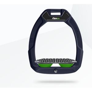 Étriers de sécurité d’équitation Endurance Marron/Gris/Vert Flex-On Safe-On image-0