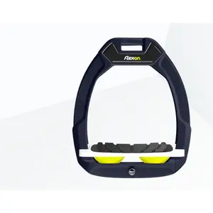 Πρόσδεσμοι ασφαλείας ιππασίας Κεκλιμένοι Grip Καφέ/Λευκό/Κίτρινο Flex-On Safe-On image-0