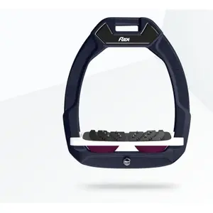 Ασφάλισης ιππασίας Κεκλιμένα Ultra Grip Καφέ/Λευκό/Μπορντό Flex-On Safe-On image-0