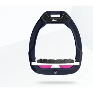 Προστατευτικά σέλας ιππασίας Κεκλιμένα Ultra Grip Καφέ/Λευκό/Ροζ Flex-On Safe-On image-0