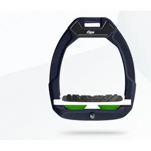 Ασφαλή στίβες ιππασίας Υποκλίση Ultra Grip Καφέ/Λευκό/Πράσινο Flex-On Safe-On image-0