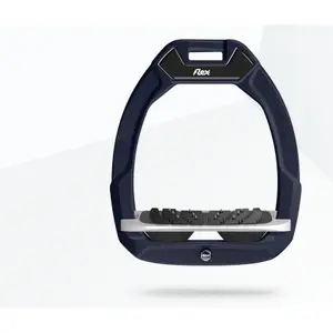 Étriers de sécurité d’équitation Incliné Ultra Grip Marron/Gris/Noir Flex-On Safe-On image-0