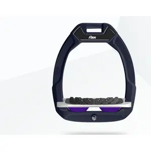 Στάδια ασφαλείας ιππασίας κεκλιμένα Ultra Grip Καφέ/Γκρι/Βιολετί Flex-On Safe-On image-0