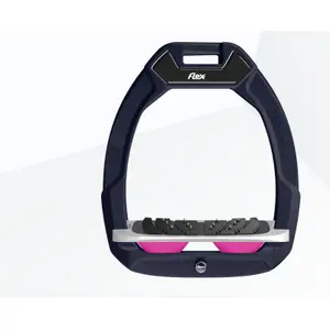 Ασφάλειες ιππασίας με κλίση Ultra Grip Καφέ/Γκρι/Ροζ Flex-On Safe-On image-0
