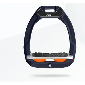 Κλίσεις ασφαλείας ιππασίας Ultra Grip Καφέ/Γκρι/Πορτοκαλί Flex-On Safe-On image-0
