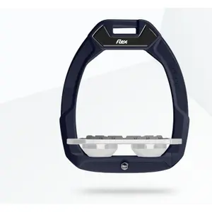 Sicherheitsreitsteigbügel Plat Grip Braun/Grau/Weiß Flex-On Safe-On image-0