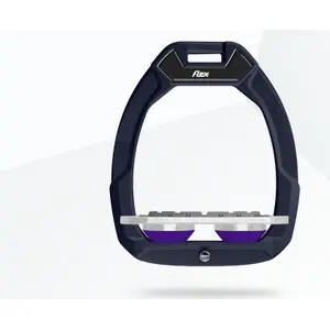 Πλακέ Grip Μπράουν/Γκρι/Μωβ ασφάλειας ιππασίας Flex-On Safe-On image-0