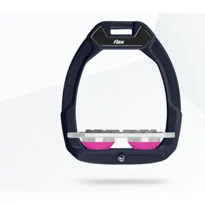 Σταυροί ασφαλείας ιππασίας Plat Grip Καφέ/Γκρί/Rose Flex-On Safe-On image-0