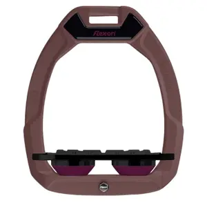 Παπούτσια ασφαλείας ιππασίας Flat Grip Καφέ/Μαύρο/Βιολετί Flex-On Safe-On image-0