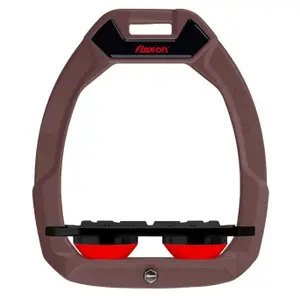 Πλακάκια ασφαλείας ιππασίας Flat Grip Καφέ/Μαύρο/Κόκκινο Flex-On Safe-On image-0