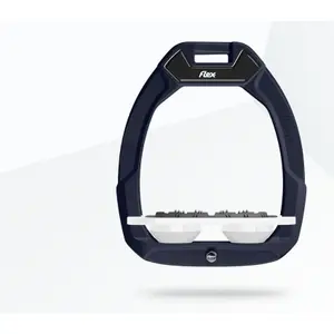 Ελαστικά σέλας Ιππασίας Flat Ultra Grip Καφέ/Άσπρο/Άσπρο Flex-On Safe-On image-0