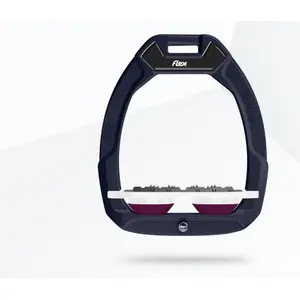 Πλατιά Σκαλοπάτια Ασφαλείας Ιππασίας Ultra Grip Καφέ/Λευκό/Μωβ Flex-On Safe-On image-0